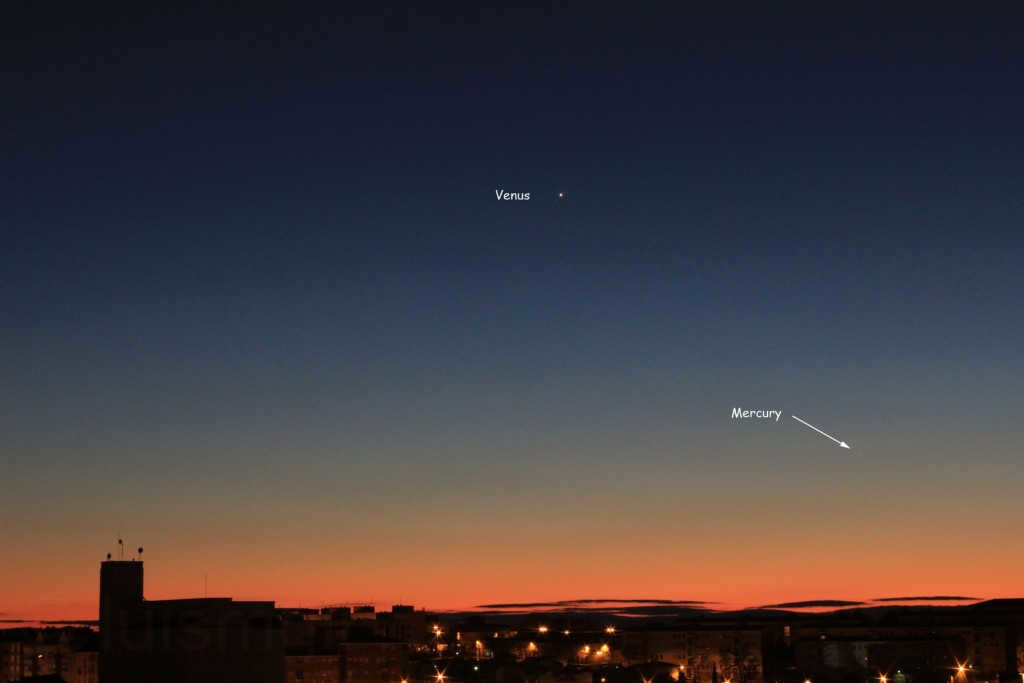 Photographs of Mercury taken by amateur astronomers: