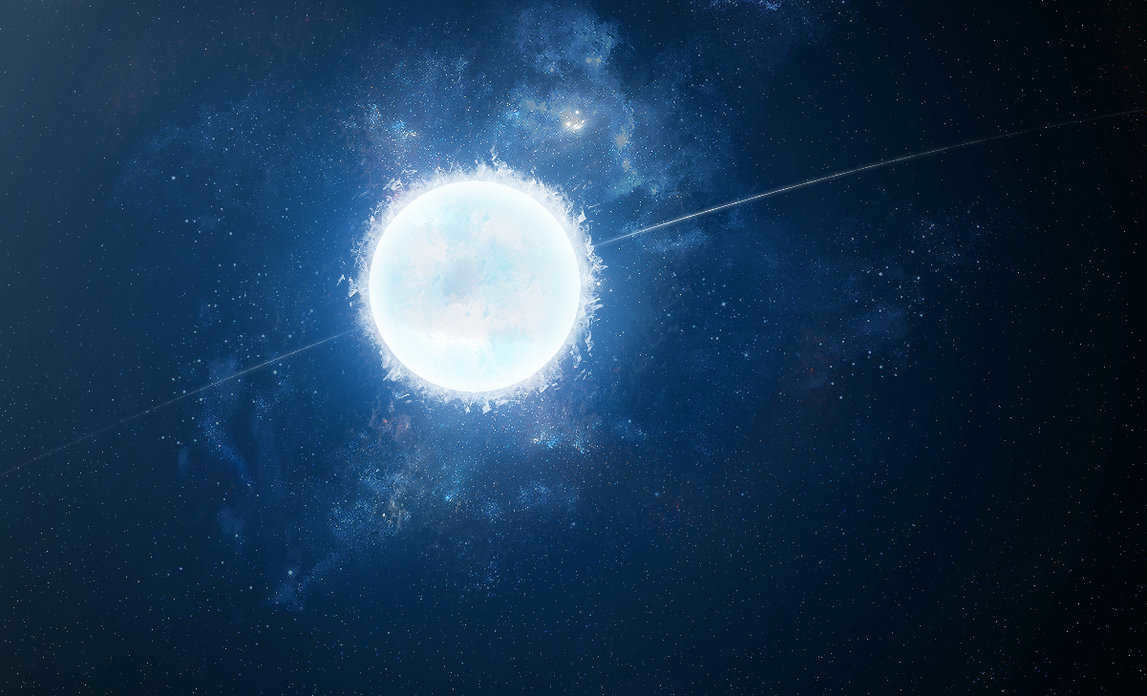 A white dwarf as seen by an artist