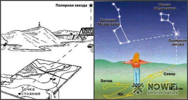 how to find the polar star on a map