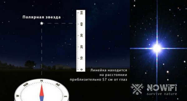 how to find polaris with a ruler