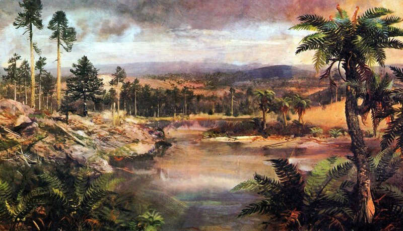 Climate at the time of the dinosaurs and later