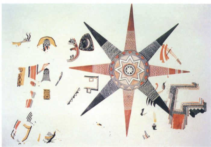 Cosmological eight-pointed map. /Photo:uchicago.edu