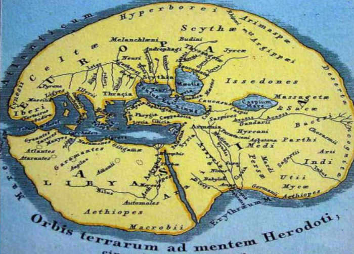 Herodotus' map. /Photo:livemaster.ru