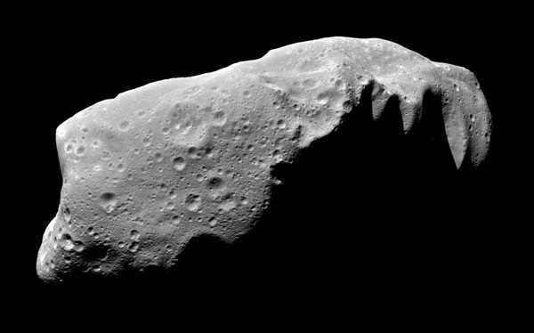 Close-up image of asteroid Ida