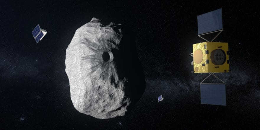 Artistic representation of asteroid Didymus