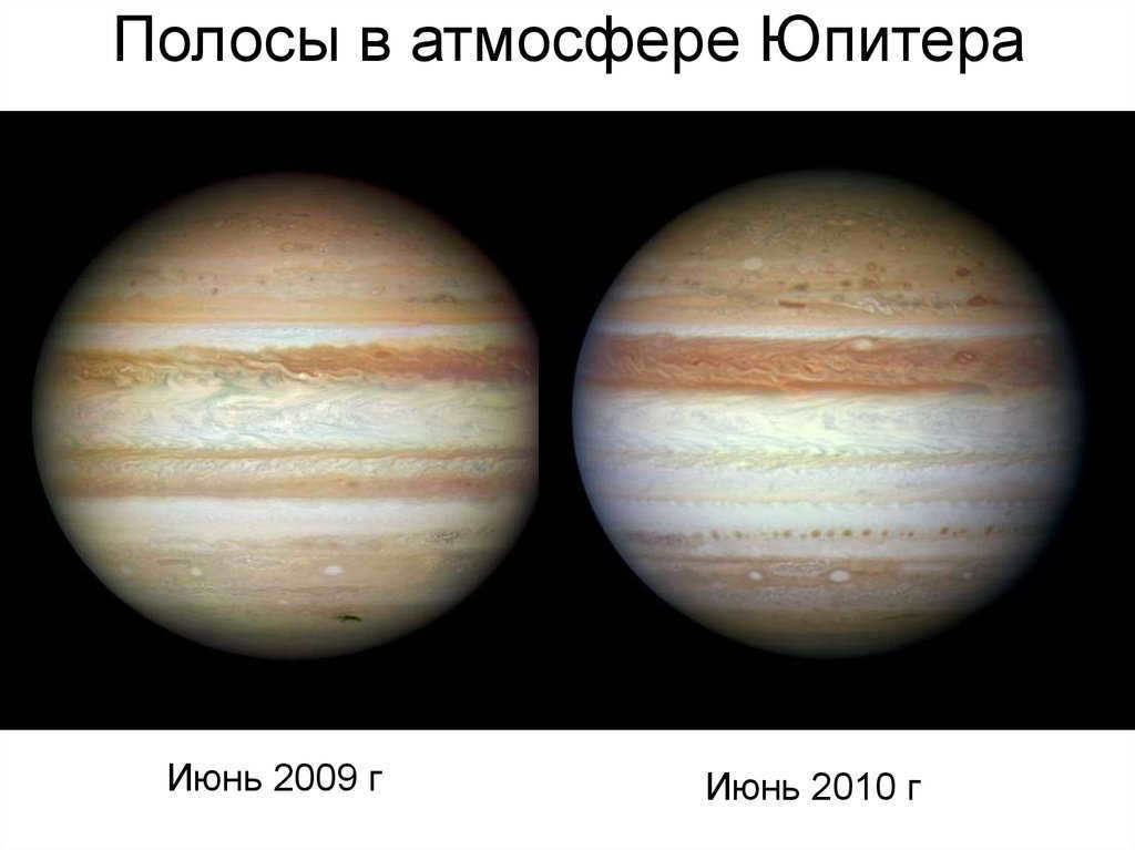 bands in Jupiter's atmosphere