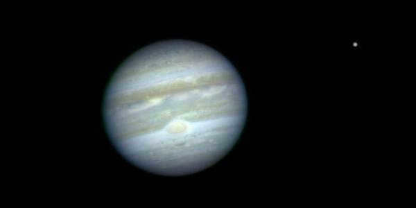 Mars view of jupiter