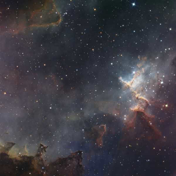 The central part of the nebula IC 1805