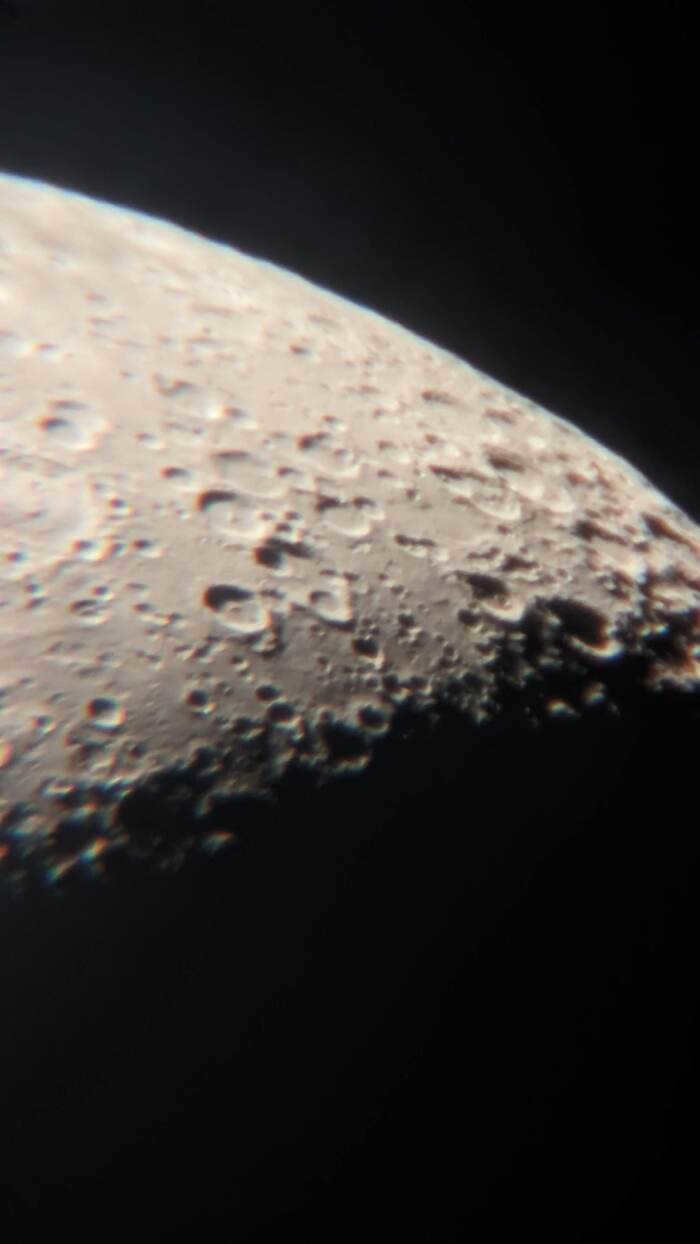 Photo of the Moon and video of Venus from the balcony Moon, Venus, Space, Astrophoto, Telescope, Astronomy, Video, Vertical video, Longpost, Silent, No sound