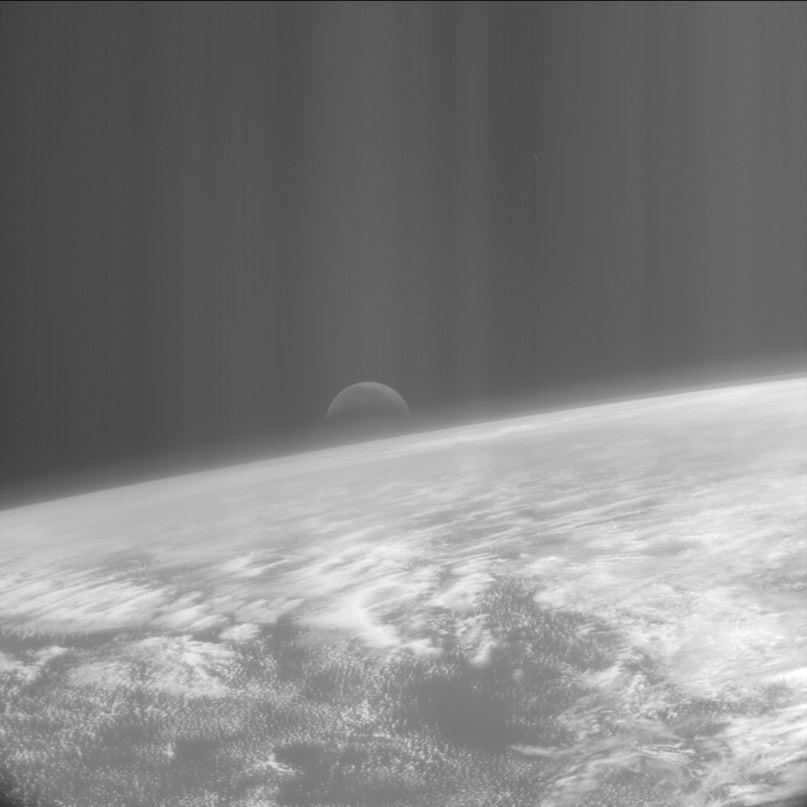 Moonrise over the Pacific Ocean