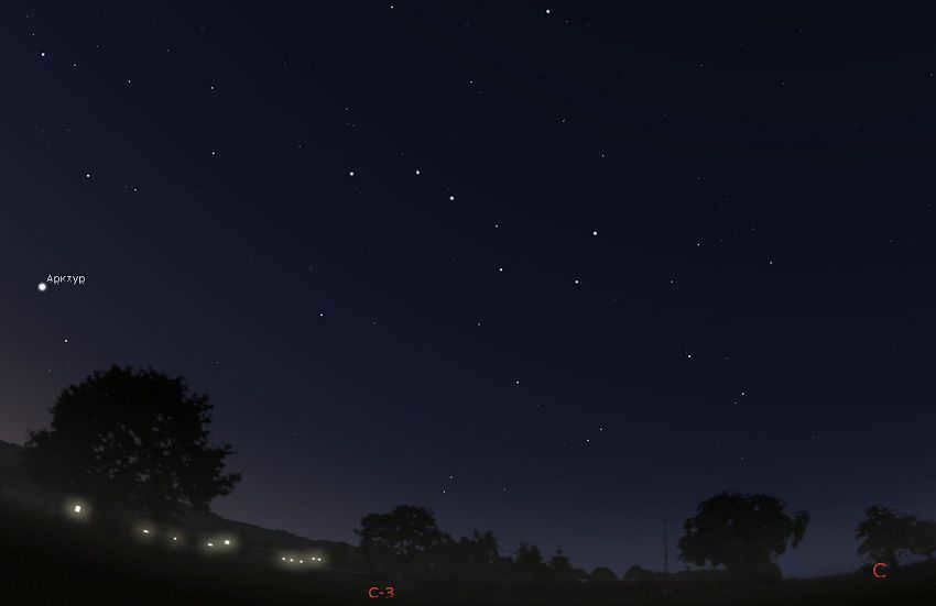 Big Dipper in the fall