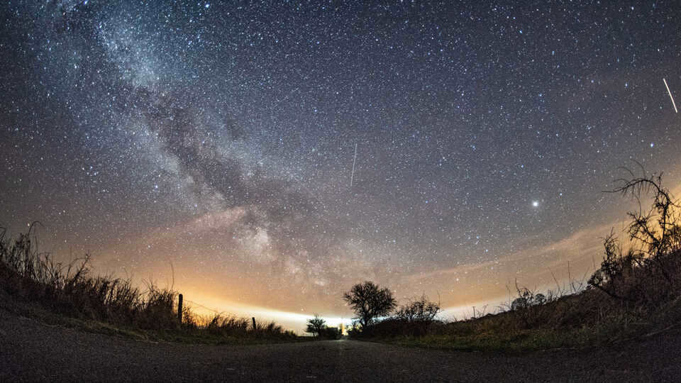 Perseids starfall in August 2023