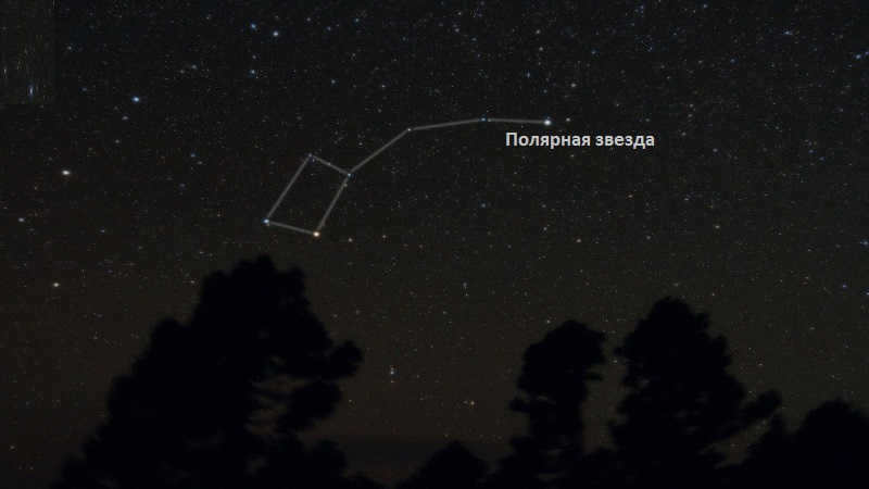 The constellation of the Little Bear