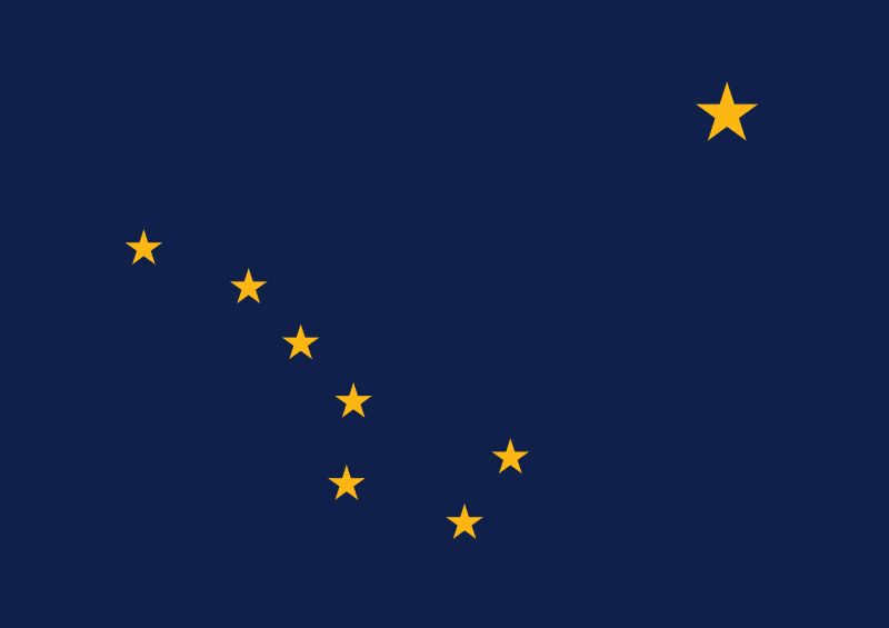 Polaris on the flag of Alaska