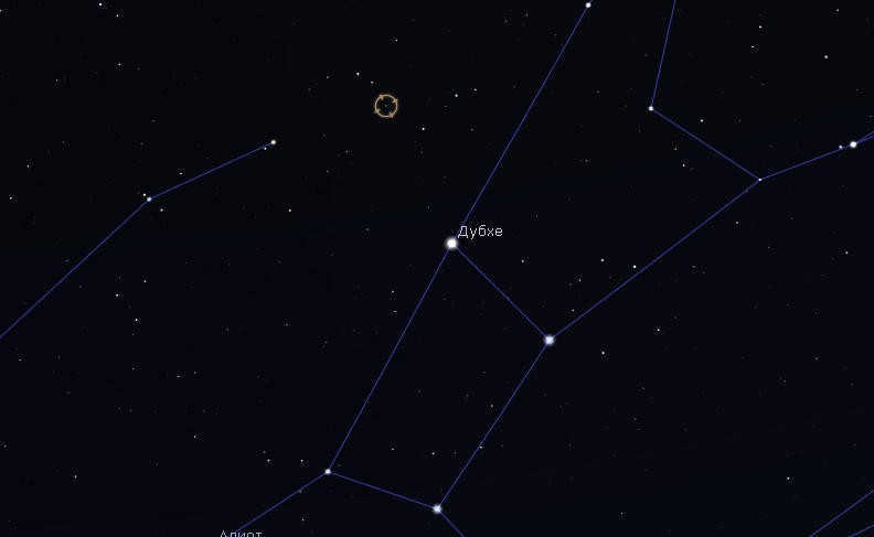 Location VY of the Big Dipper