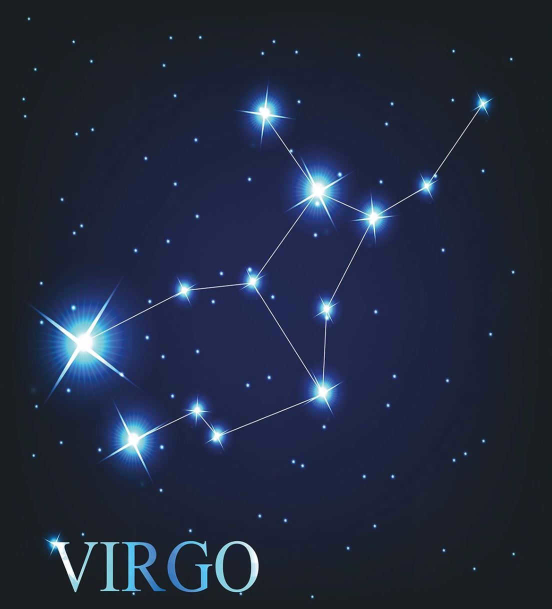 The zodiacal constellation Virgo: location and astronomical objects
