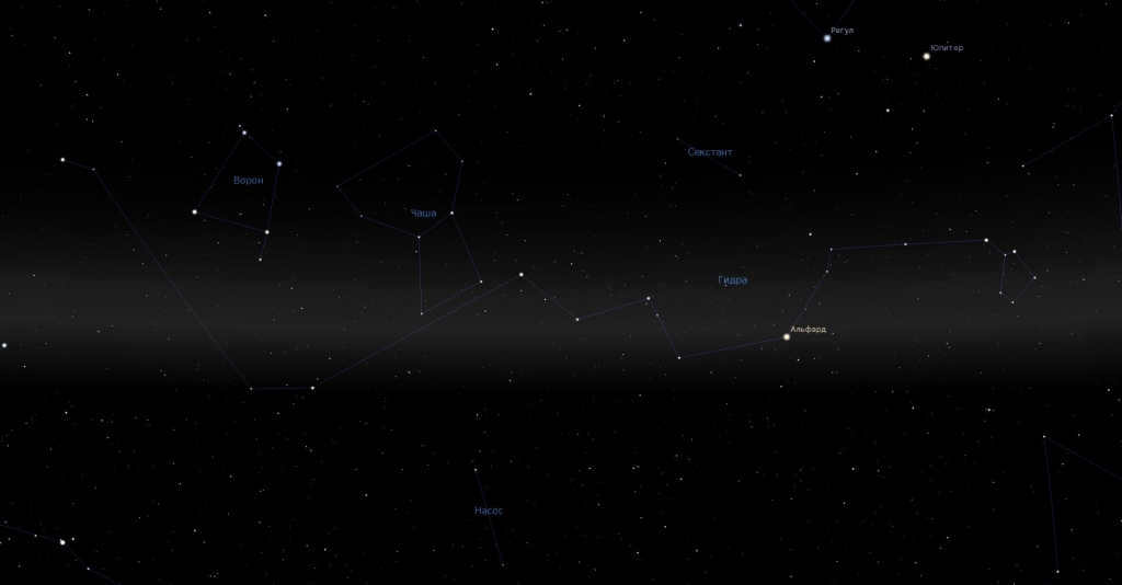 Hydra - screenshot from the planetarium program