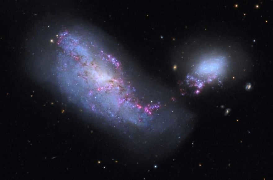 Spiral galaxy NGC 4490