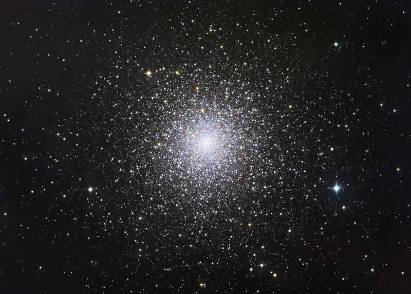 Globular cluster M3 in the constellation Hound Dogs