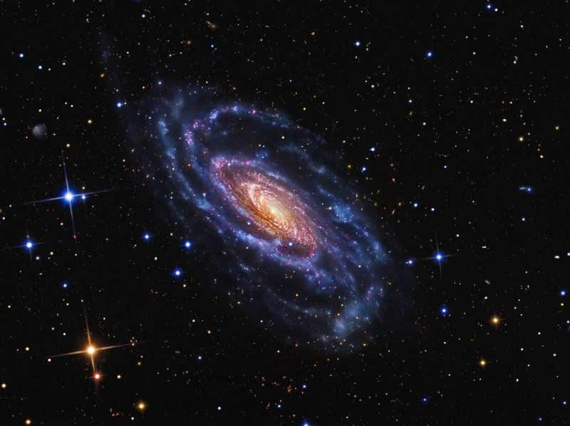 Galaxy NGC 5033 in the constellation Hound Dogs