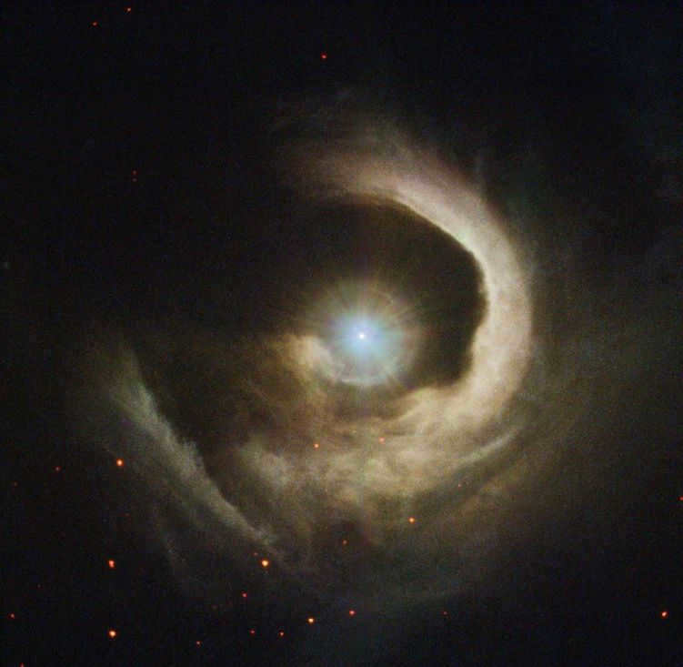 Nebula around the star V1331 from the constellation Swan, Hubble image