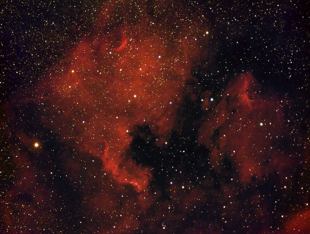 NGC 7000 taken with hydrogen filter