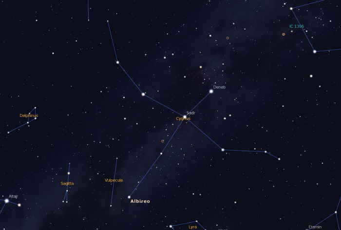 brightest star in the Swan constellation