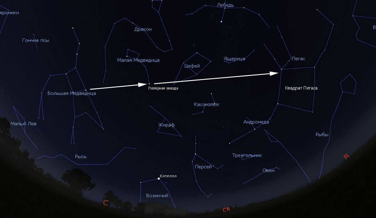 how to find fall constellations with the big dipper