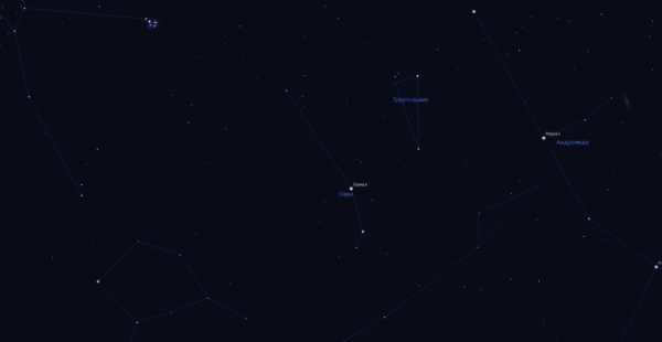 Screenshot from Stellarium
