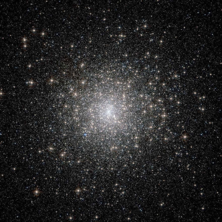 Messier 15 is one of the densest globular clusters, with most of the mass concentrated in the core. Astronomers believe this type of cluster underwent a core collapse - gravitational interactions between stars caused many members to migrate toward the center.