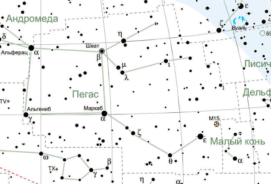 The constellation Pegasus