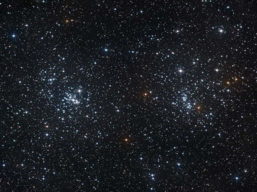 NGC 869 and NGC 884, a scattered cluster of Xi and Ash Perseus