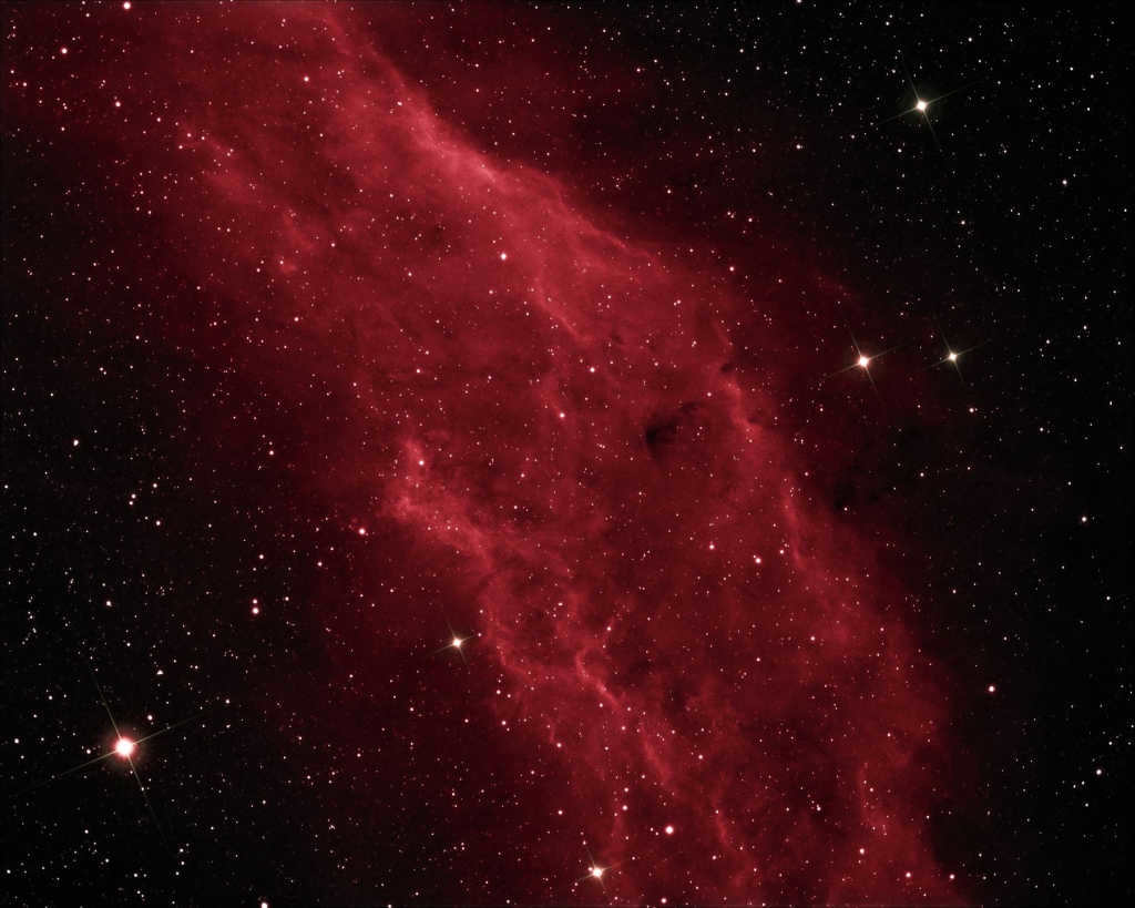 The California Nebula taken by an amateur astronomer from the UK