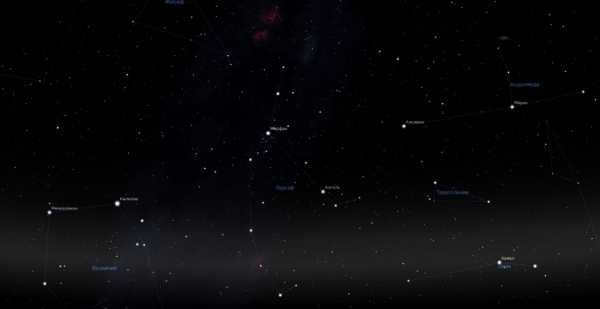 Perseus, view into the planetarium program