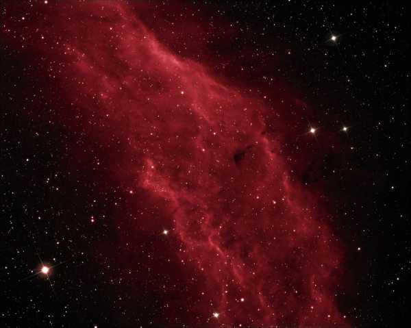 The California Nebula taken by an amateur astronomer from the UK