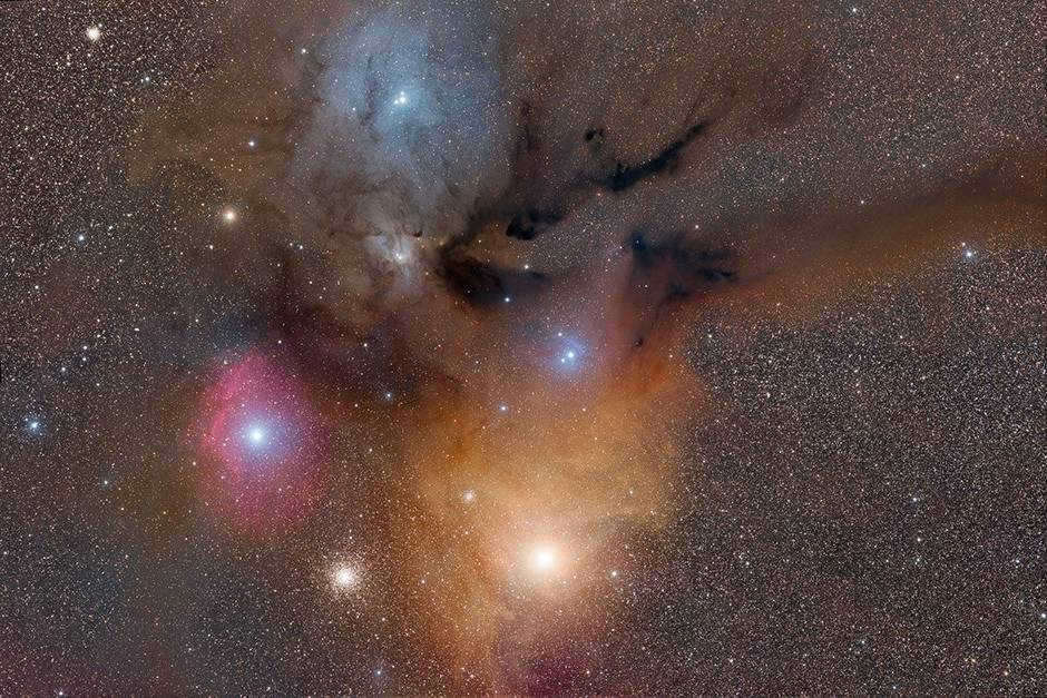 A nebula near Antares and Rho of Serpentine
