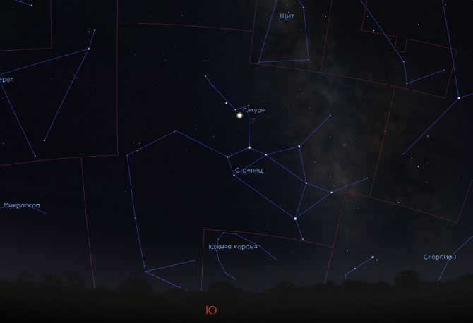Sagittarius in the sky