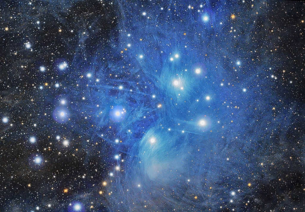 A deep shot of the Pleiades
