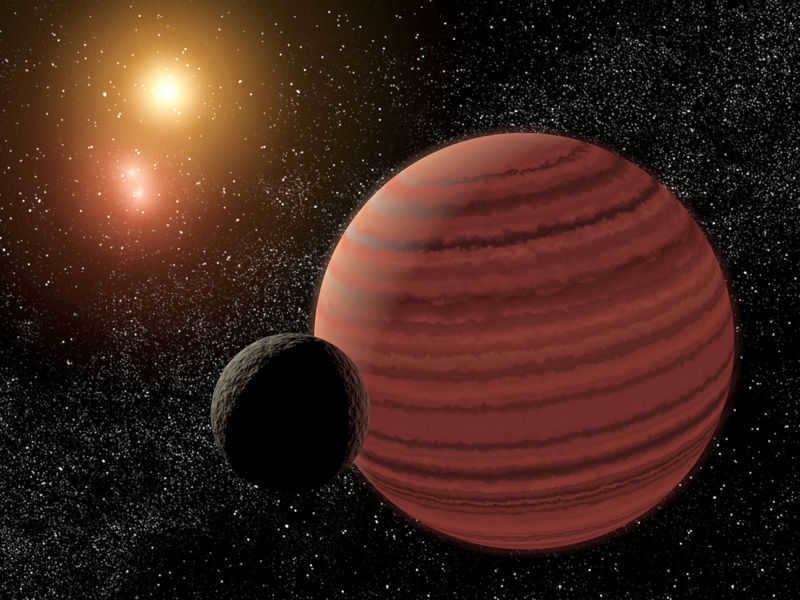 Gliese 570 system, as represented by the artist