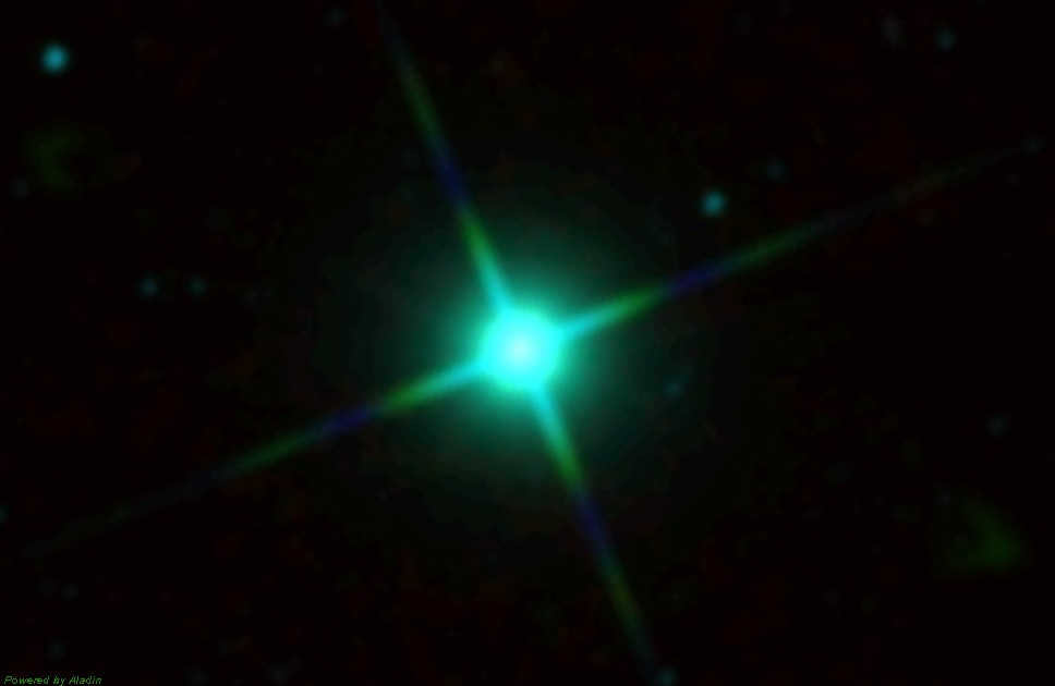 Delta Aquarii IR image from the WISE telescope