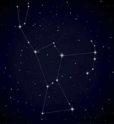 Zodiac sign Hunter, constellation Orion.