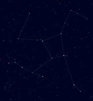 Upper zodiac, constellation Hercules.