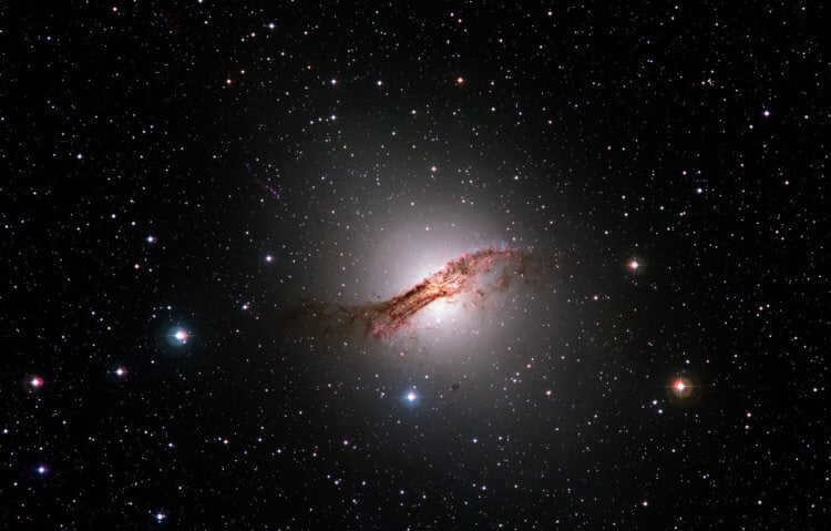 Centaurus A galaxy (NGC 5128). Centaurus A is one of the closest galaxies to us, located at a distance of 12 million light-years. Photo.