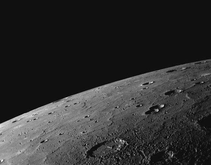 Planet Mercury, image from the MESSENGER spacecraft.