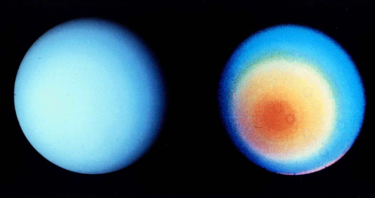 Uranus atmosphere - calm and cold, composition, scientific data