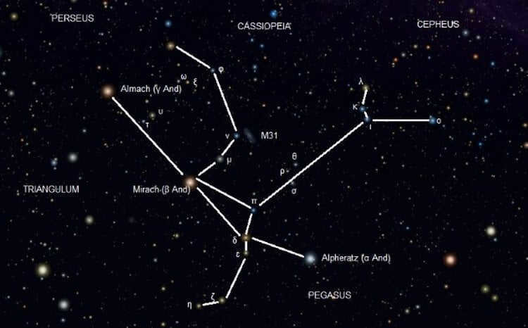 Got its name thanks to the constellation Andromeda. One of the most famous constellations. Photo.