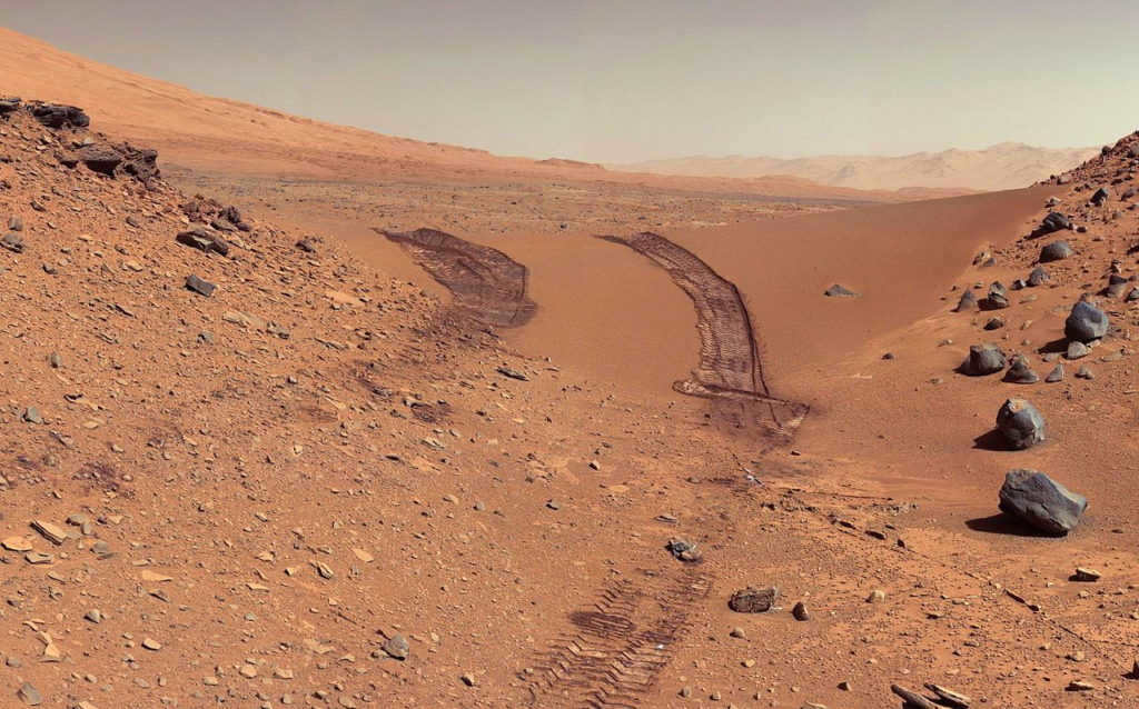 Mars surface photo taken by the Mars rover