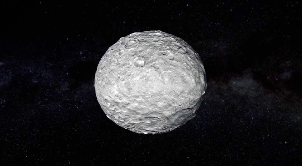 Dwarf planet, Ceres, surface, illustration, NASA, space, stars, space