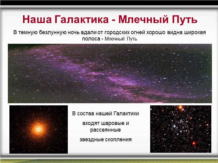Our Galaxy - Milky Way On a dark moonless night away from city fires. 