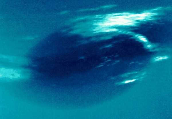 Large dark spot on Neptune